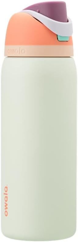Owala FreeSip Stainless Steel Water Bottle 24 oz Black Cherry