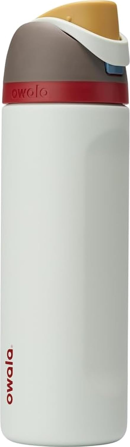 Owala FreeSip Stainless Steel Water Bottle 24 oz Black Cherry
