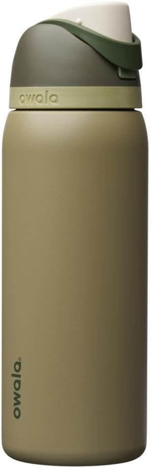 Owala FreeSip Stainless Steel Water Bottle 24 oz Black Cherry