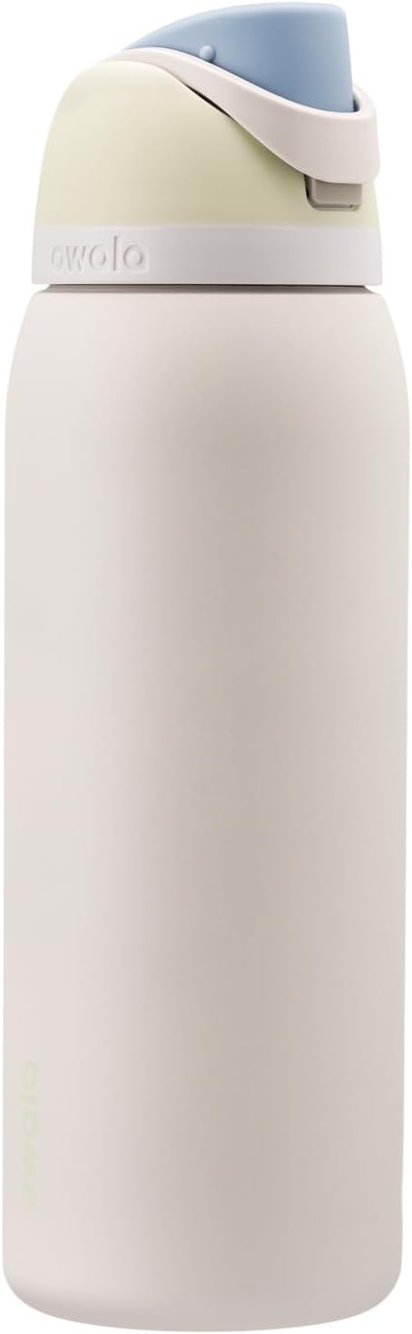 Owala FreeSip Stainless Steel Water Bottle 24 oz Black Cherry