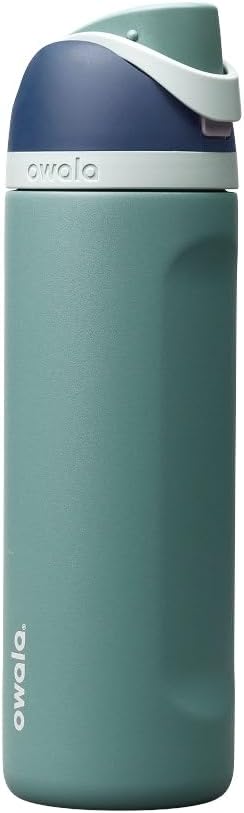 Owala FreeSip Stainless Steel Water Bottle 24 oz Black Cherry