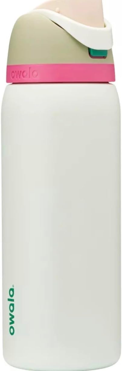 Owala FreeSip Stainless Steel Water Bottle 24 oz Black Cherry
