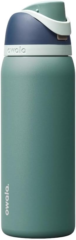 Owala FreeSip Stainless Steel Water Bottle 24 oz Black Cherry