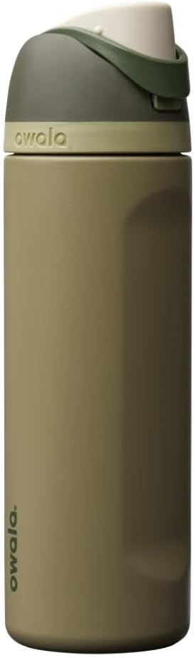 Owala FreeSip Stainless Steel Water Bottle 24 oz Black Cherry
