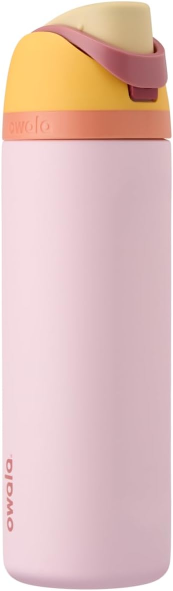 Owala FreeSip Stainless Steel Water Bottle 24 oz Black Cherry