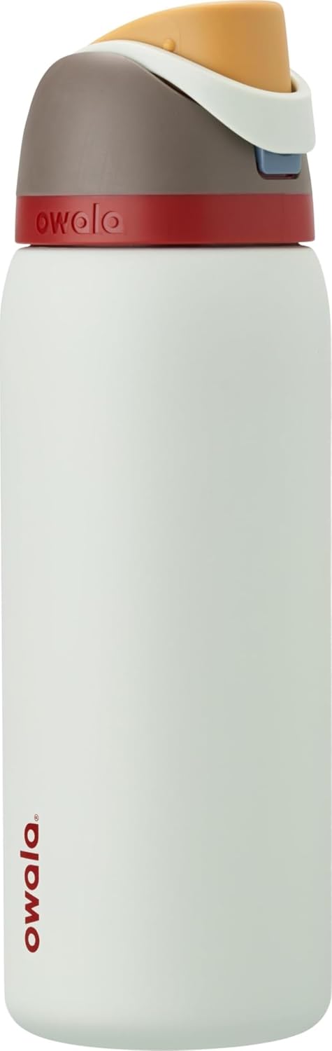 Owala FreeSip Stainless Steel Water Bottle 24 oz Black Cherry