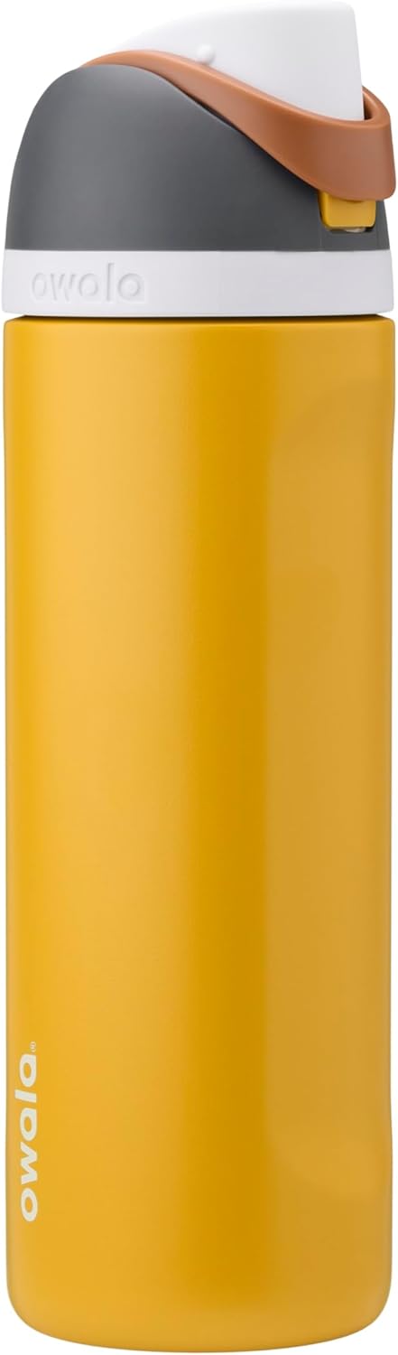 Owala FreeSip Stainless Steel Water Bottle 24 oz Black Cherry