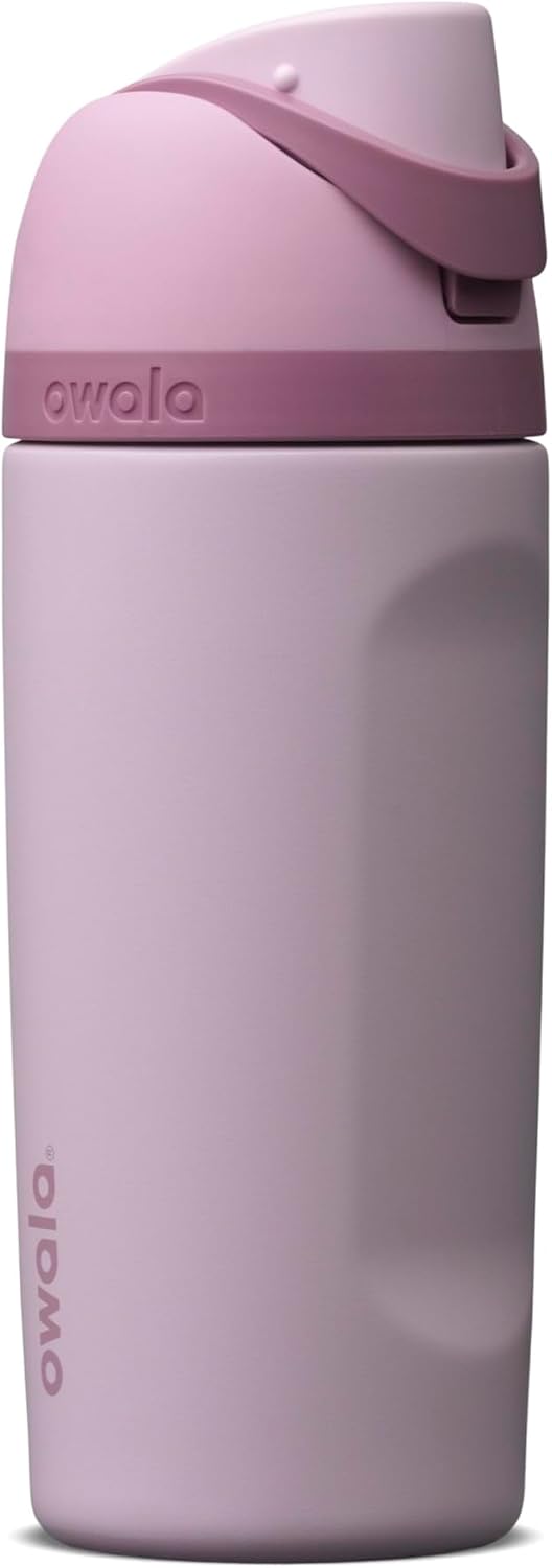 Owala FreeSip Stainless Steel Water Bottle 24 oz Black Cherry