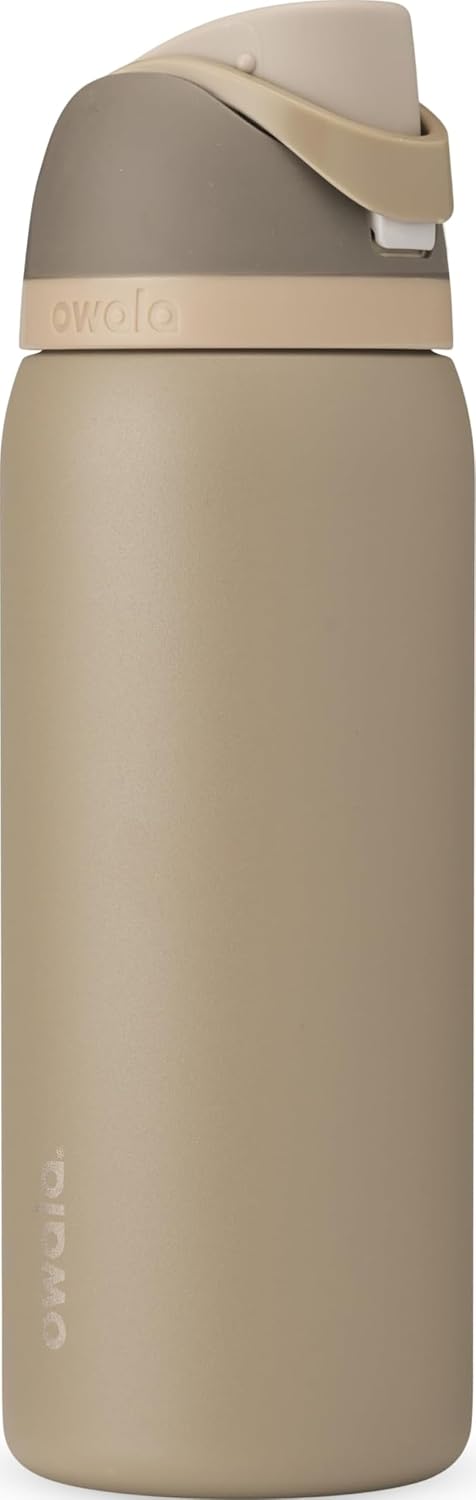 Owala FreeSip Stainless Steel Water Bottle 24 oz Black Cherry