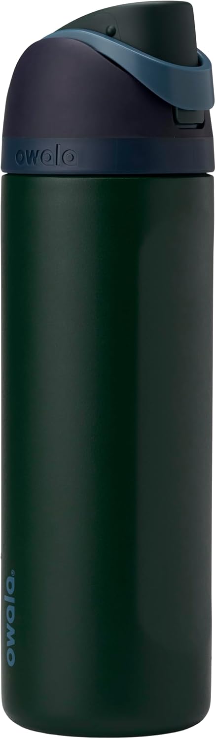 Owala FreeSip Stainless Steel Water Bottle 24 oz Black Cherry