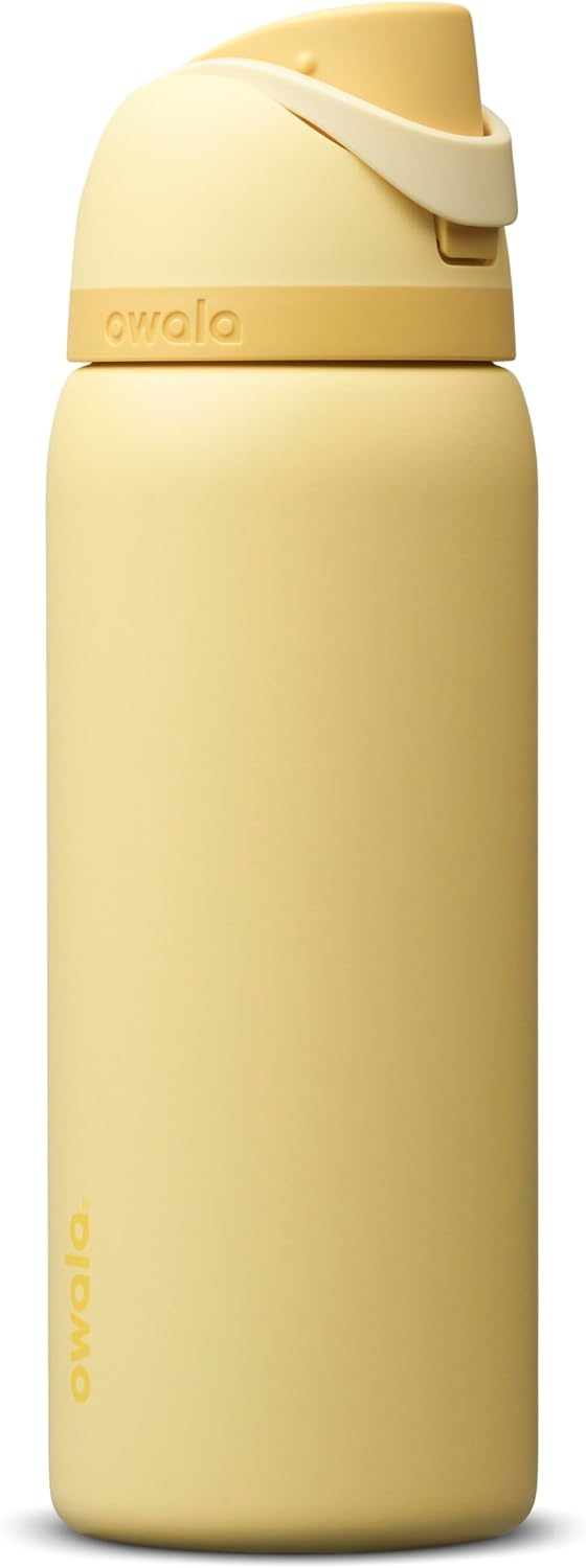 Owala FreeSip Stainless Steel Water Bottle 24 oz Black Cherry