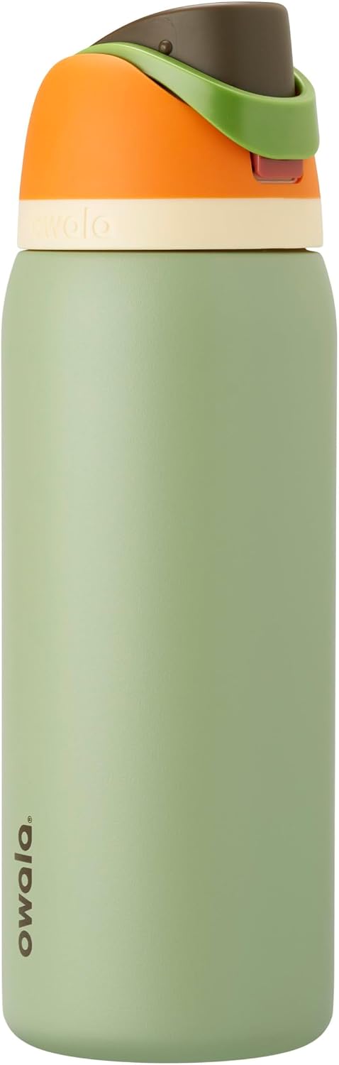 Owala FreeSip Stainless Steel Water Bottle 24 oz Black Cherry