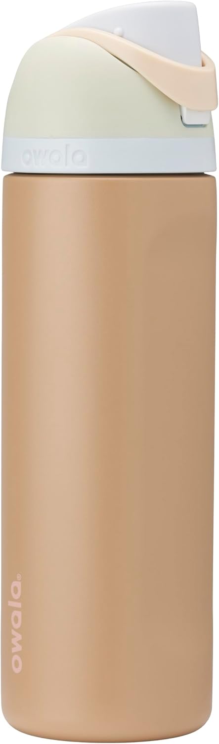 Owala FreeSip Stainless Steel Water Bottle 24 oz Black Cherry