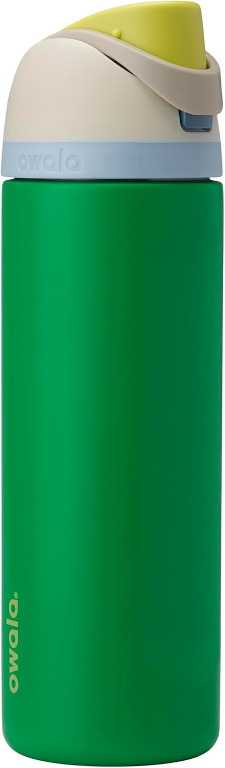 Owala FreeSip Stainless Steel Water Bottle 24 oz Black Cherry