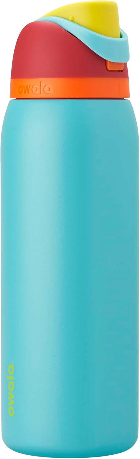 Owala FreeSip Stainless Steel Water Bottle 24 oz Black Cherry
