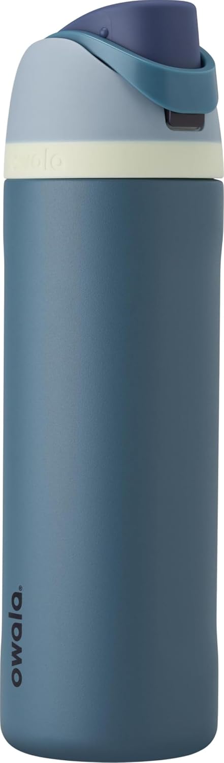 Owala FreeSip Stainless Steel Water Bottle 24 oz Black Cherry