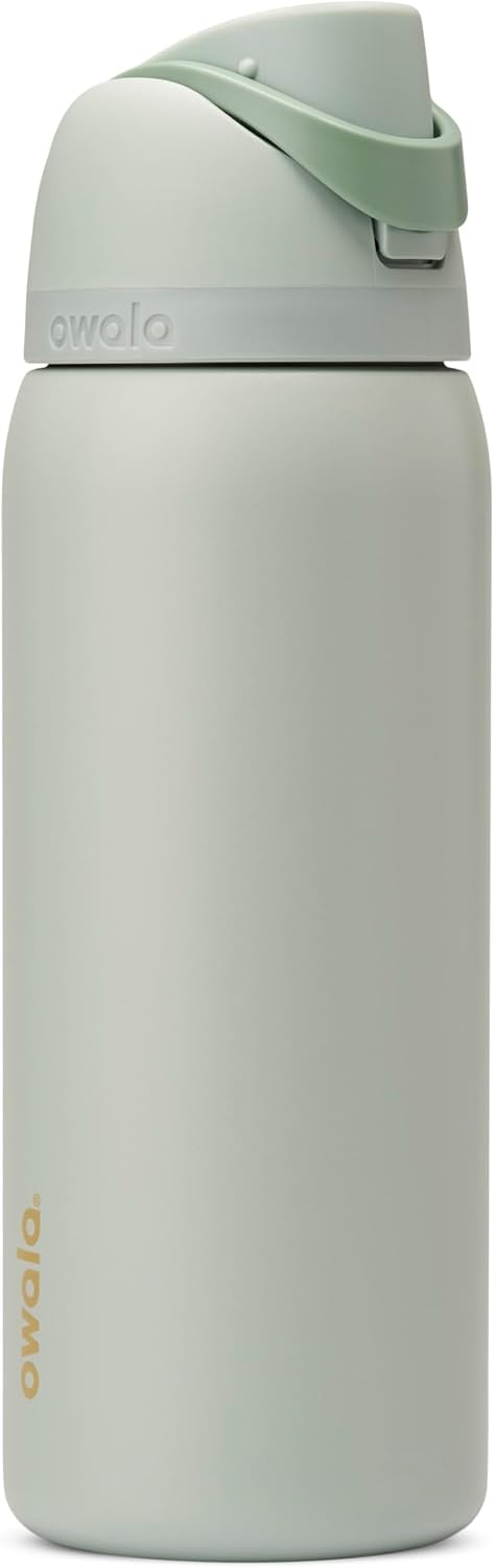 Owala FreeSip Stainless Steel Water Bottle 24 oz Black Cherry