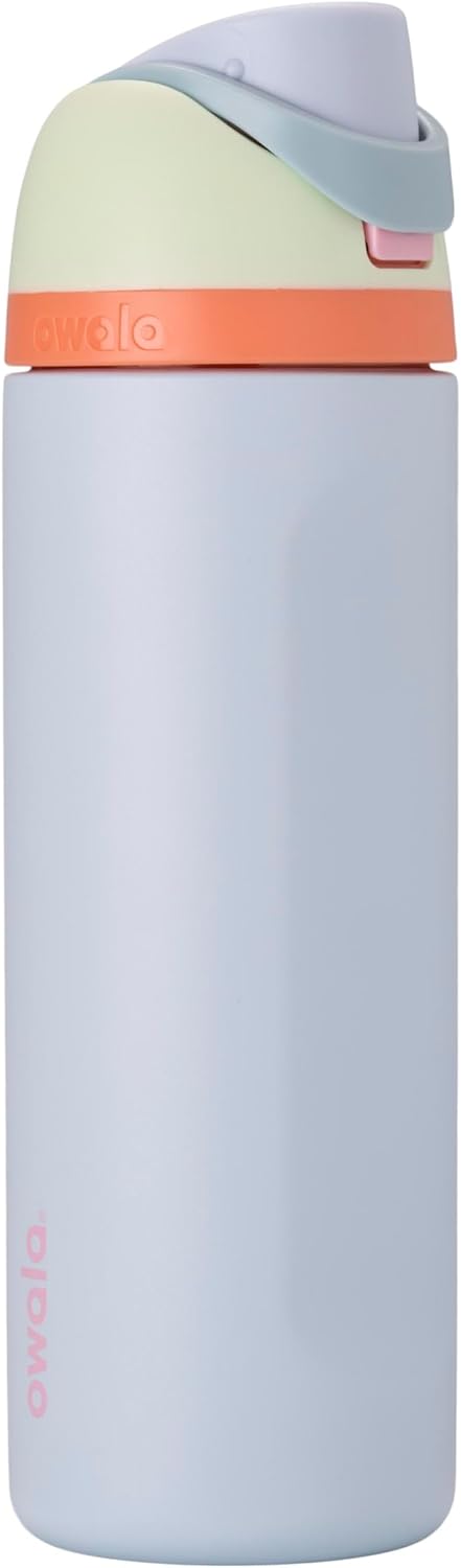 Owala FreeSip Stainless Steel Water Bottle 24 oz Black Cherry