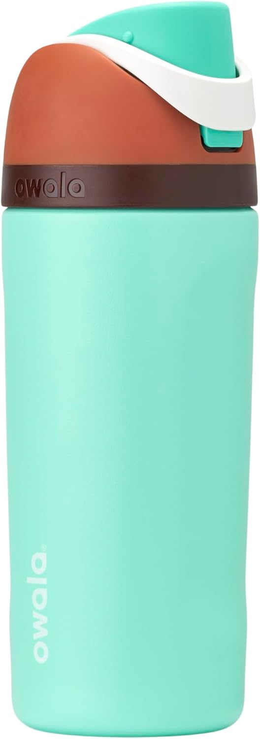 Owala FreeSip Stainless Steel Water Bottle 24 oz Black Cherry