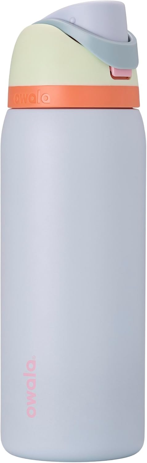 Owala FreeSip Stainless Steel Water Bottle 24 oz Black Cherry
