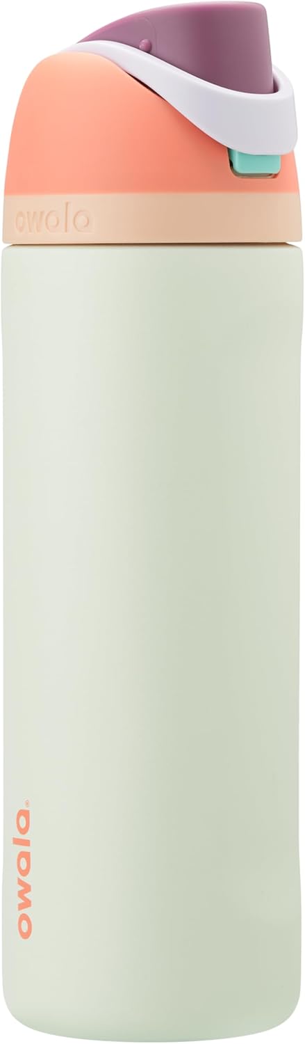 Owala FreeSip Stainless Steel Water Bottle 24 oz Black Cherry