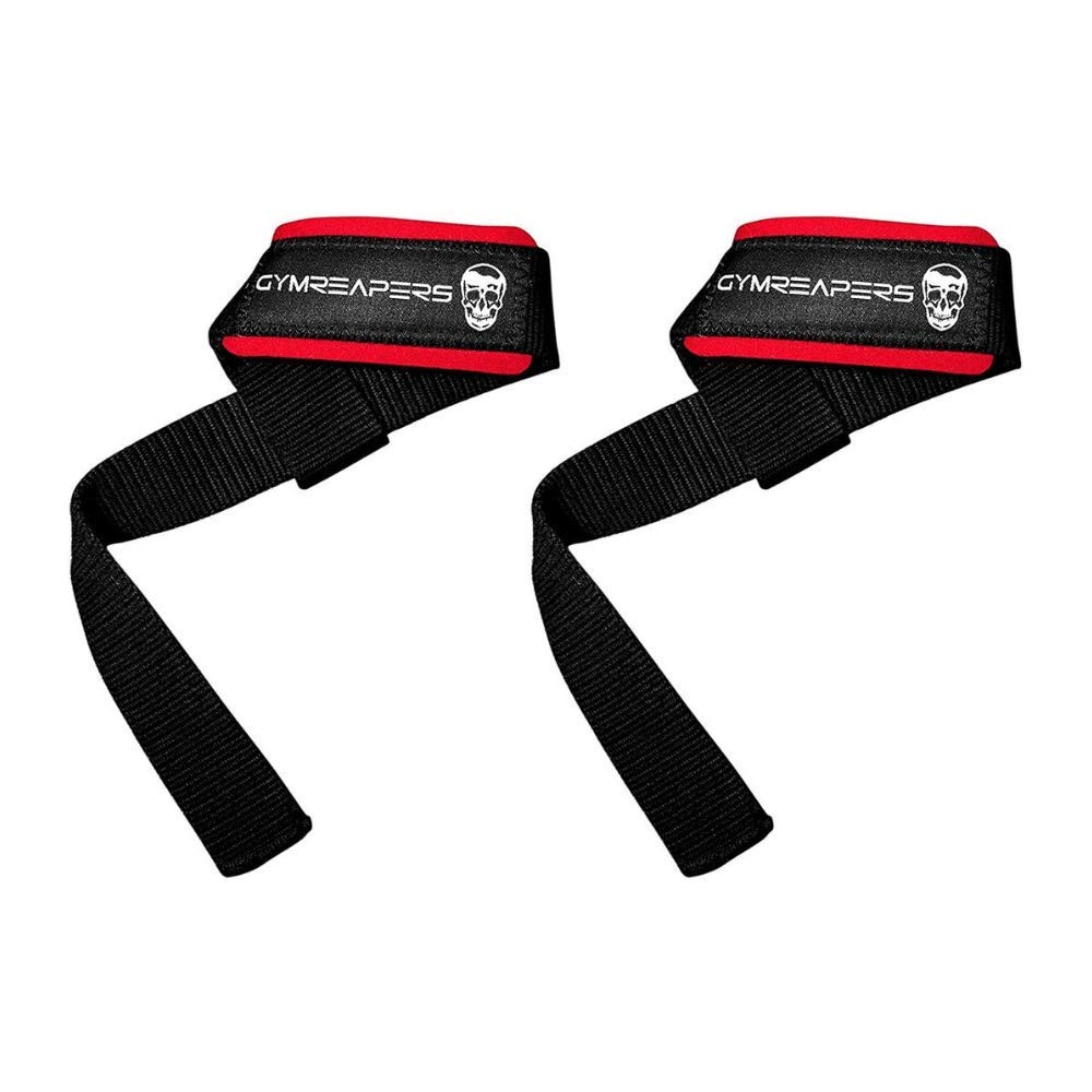 Gymreapers Lifting Wrist Straps for Weightlifting, Bodybuilding, Powerlifting, Strength Training, & Deadlifts - Padded Neoprene with 18" Cotton