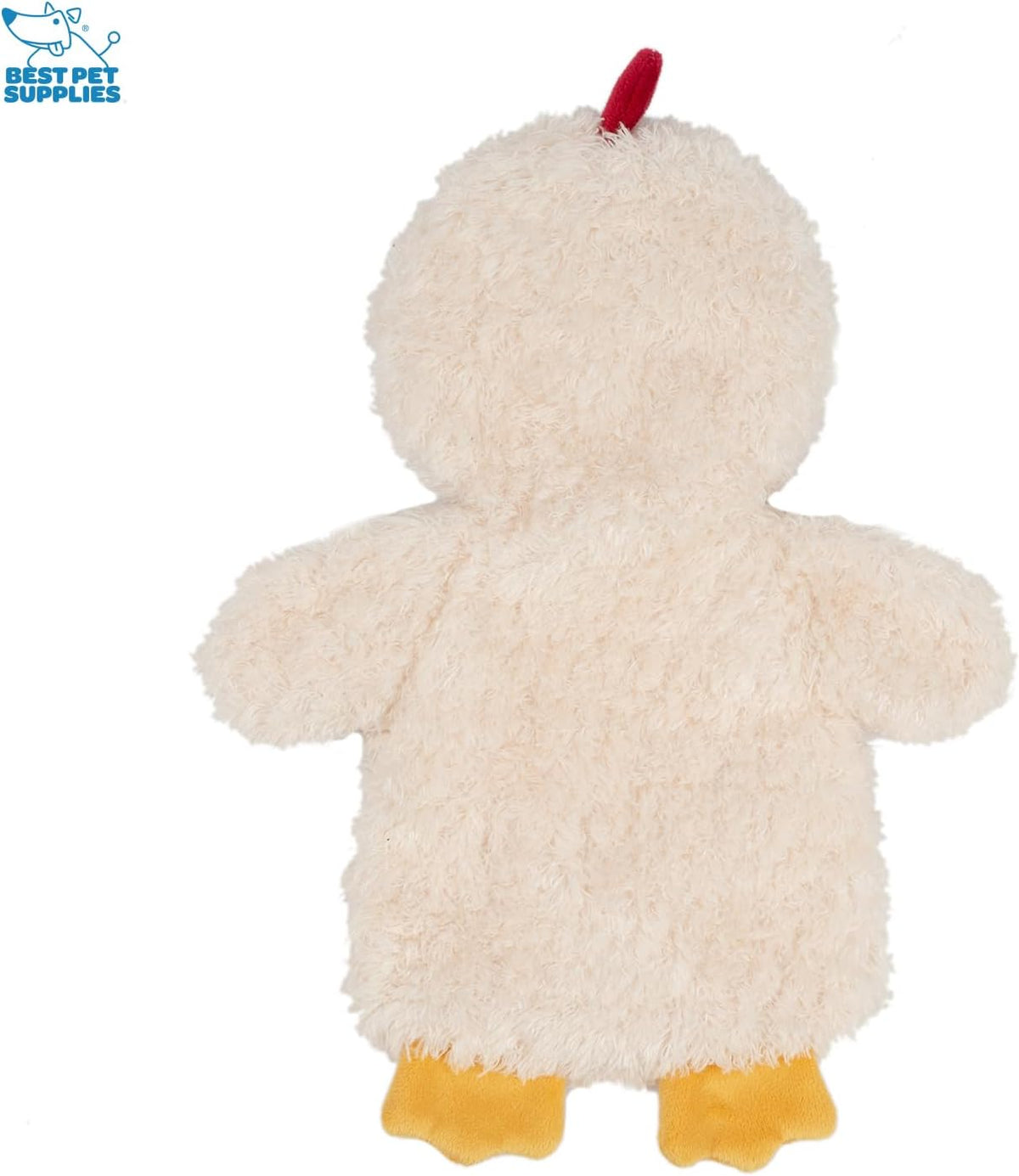 Best Pet Supplies Interactive Squeaky Dog Toy - Crinkle Duck, Yellow