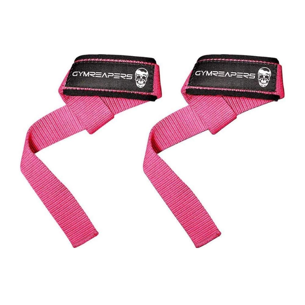 Gymreapers Lifting Wrist Straps for Weightlifting, Bodybuilding, Powerlifting, Strength Training, & Deadlifts - Padded Neoprene with 18" Cotton