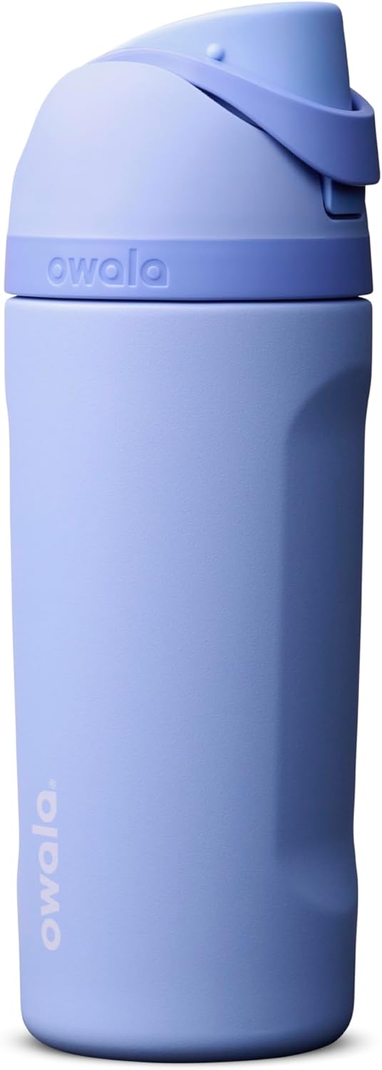 Owala FreeSip Stainless Steel Water Bottle 24 oz Black Cherry