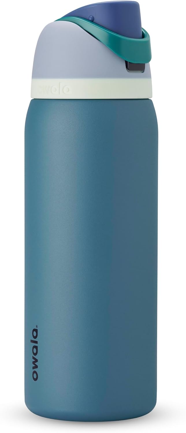 Owala FreeSip Stainless Steel Water Bottle 24 oz Black Cherry
