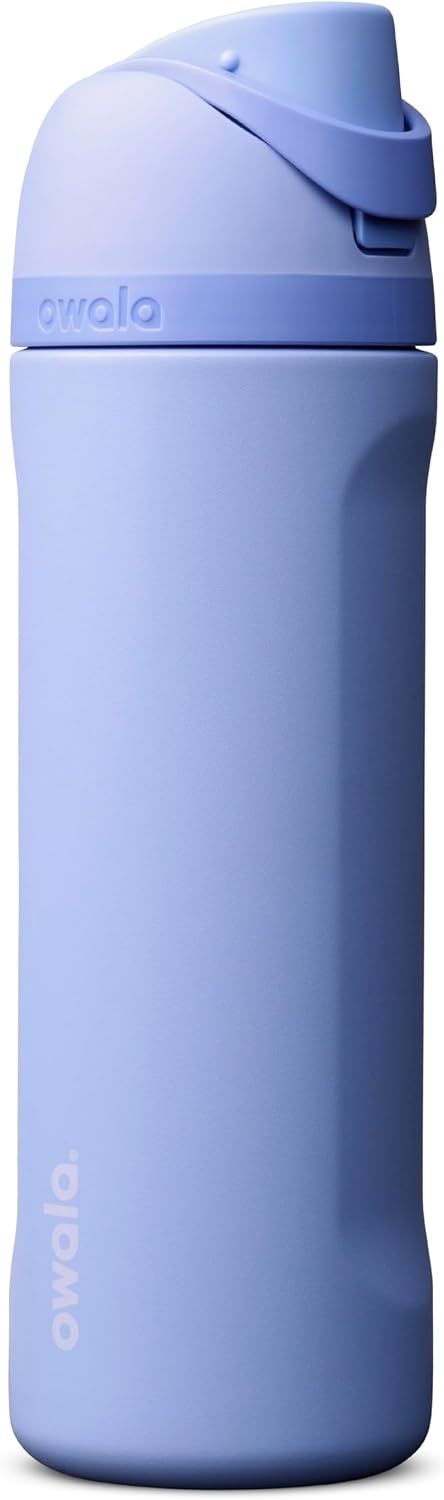 Owala FreeSip Stainless Steel Water Bottle 24 oz Black Cherry