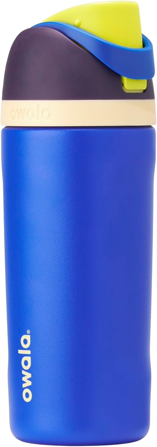Owala FreeSip Stainless Steel Water Bottle 24 oz Black Cherry