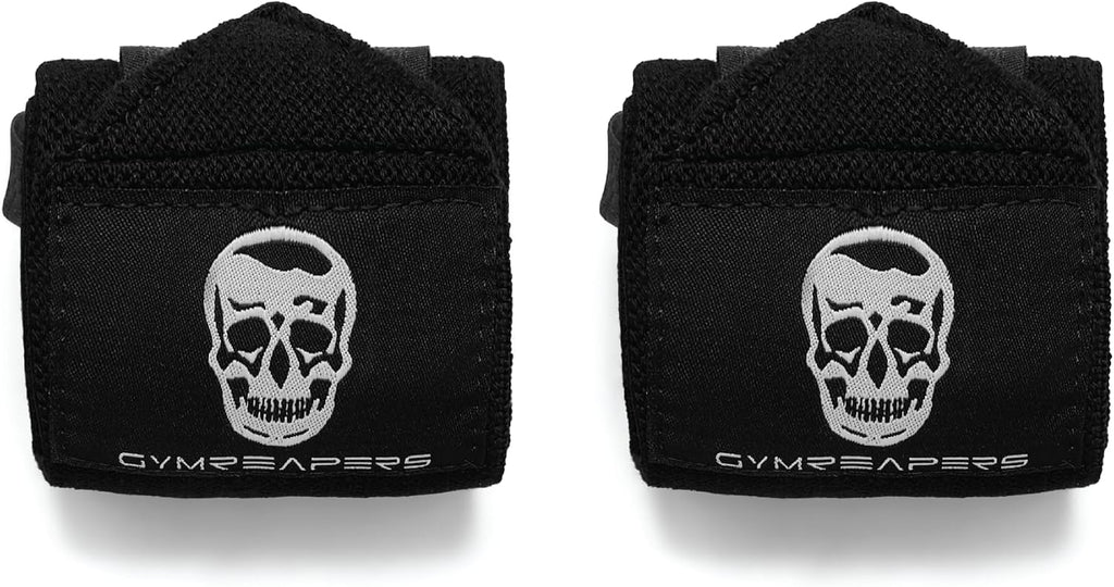 Gymreapers Weightlifting Wrist Wraps (IPF Approved) Professional Quality Wrist Support with Heavy Duty Thumb Loop - Best Wrap for Powerlifting Competition, Strength Training, Bodybuilding