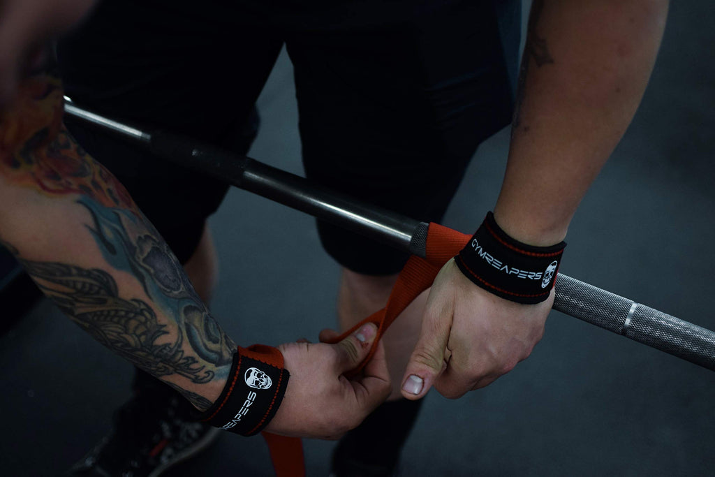 Gymreapers Lifting Wrist Straps for Weightlifting, Bodybuilding, Powerlifting, Strength Training, & Deadlifts - Padded Neoprene with 18" Cotton