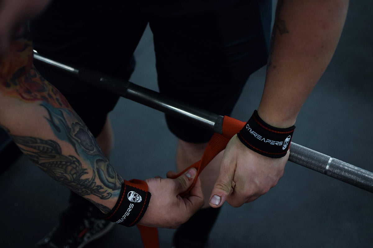 Gymreapers Lifting Wrist Straps for Weightlifting, Bodybuilding, Powerlifting, Strength Training, & Deadlifts - Padded Neoprene with 18" Cotton
