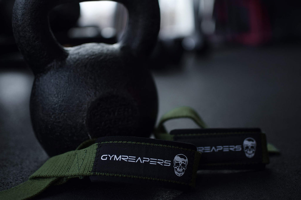 Gymreapers Lifting Wrist Straps for Weightlifting, Bodybuilding, Powerlifting, Strength Training, & Deadlifts - Padded Neoprene with 18" Cotton