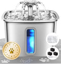 Veken Innovation Award Winner Stainless Steel Cat Water Fountain, 108oz, C1