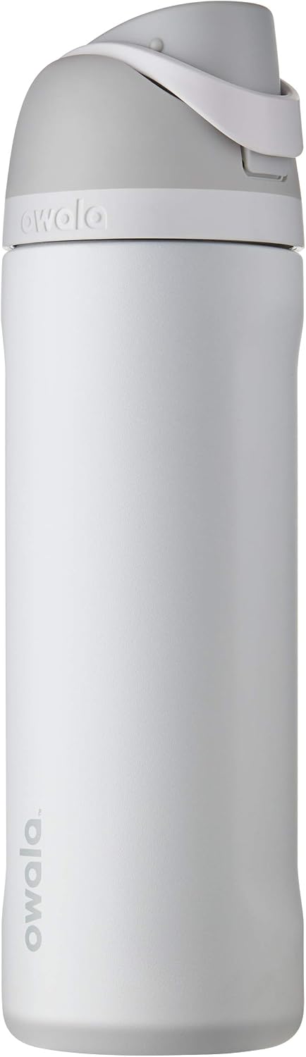 Owala FreeSip Stainless Steel Water Bottle 24 oz Black Cherry