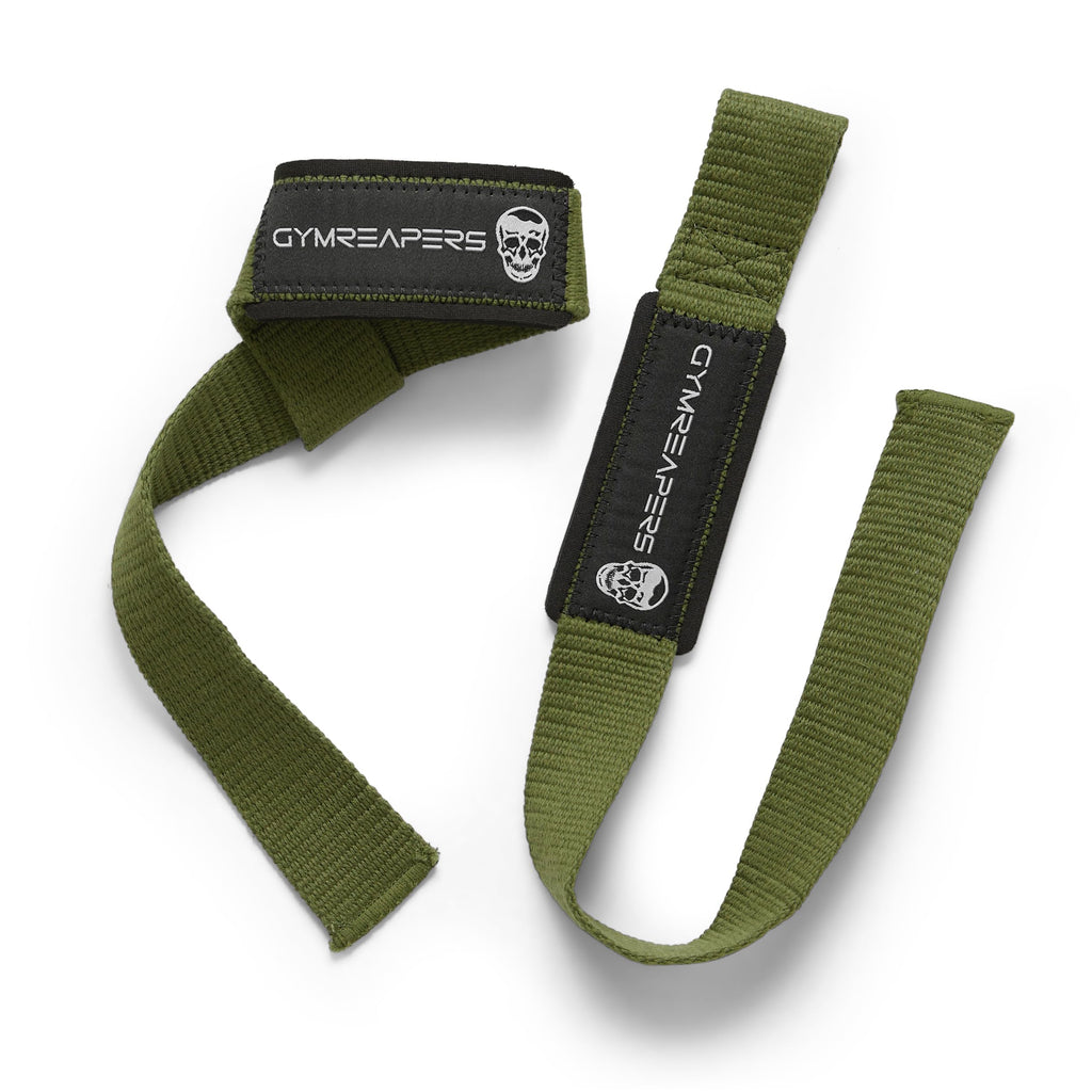 Gymreapers Lifting Wrist Straps for Weightlifting, Bodybuilding, Powerlifting, Strength Training, & Deadlifts - Padded Neoprene with 18" Cotton